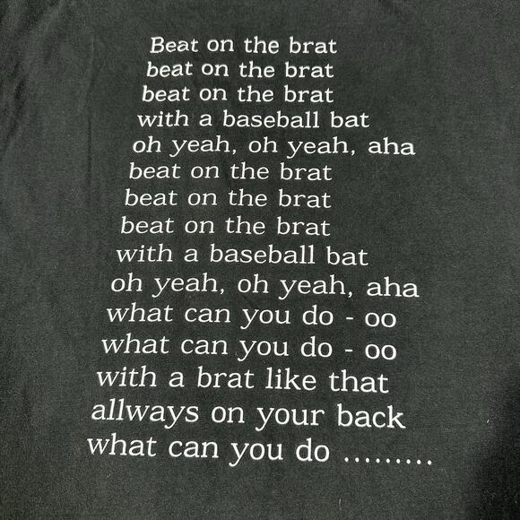 Vintage Ramones Beat on the Brat Tour Shirt XL Black 1996 USA - Picture 6 of 6